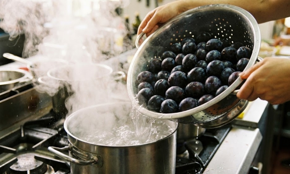 blanširanje šljiva